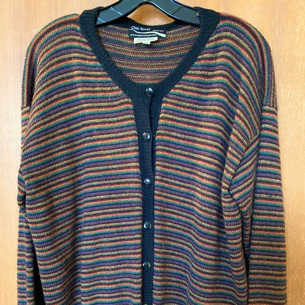 Alpaca Wool Striped Sweater